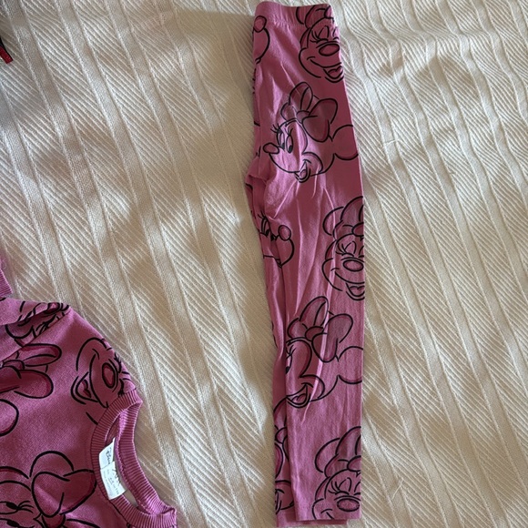 Zara Disney Minnie Mouse Pink Kids sweatshirt and stretch pants - Picture 4 of 4